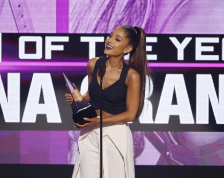 Ariana Grande wins top American Music award, Green Day takes aim at Trump